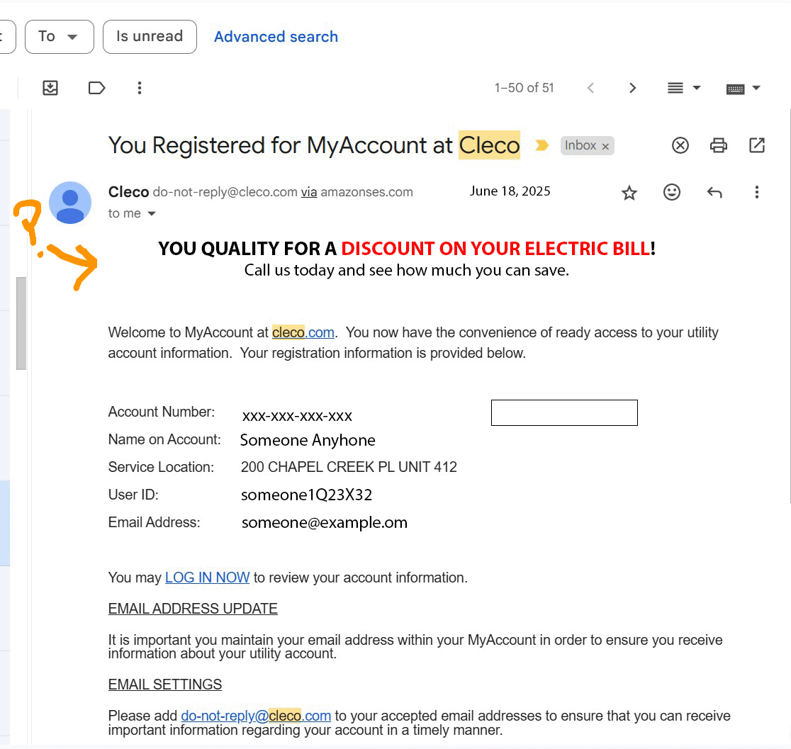 Fake online promot through email