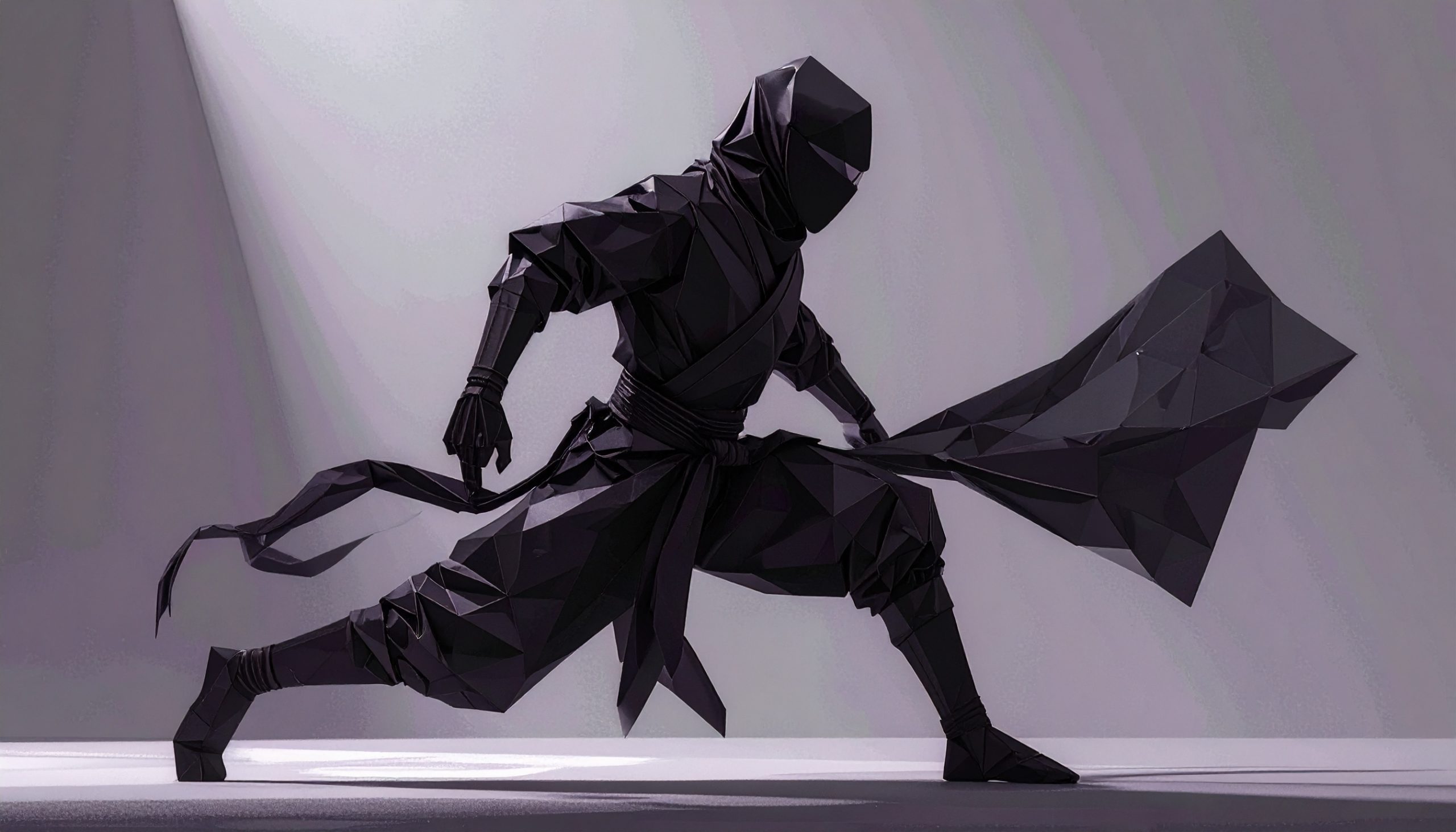 Ninja dressed in black