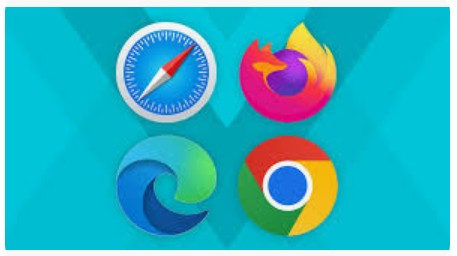 The four most popular web browsers: Chrome, Safari, Fire Fox and Edge.