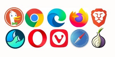 Various browser icons