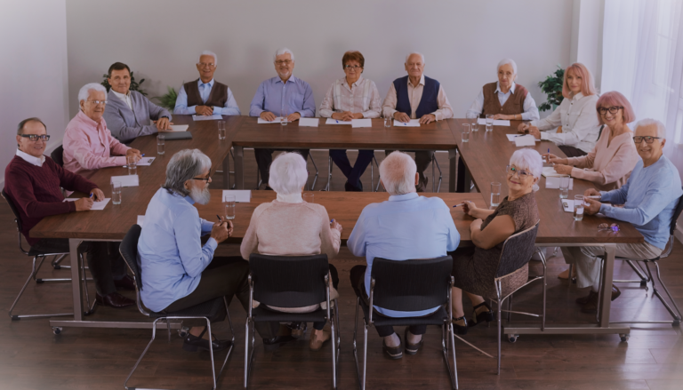 seniors at conference during SafeBoomer-workshop.